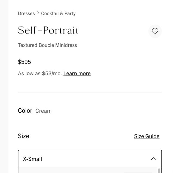 Self Portrait Textured Boucle Minidress NWT S Channel vibes soft yet structured - Picture 3 of 11